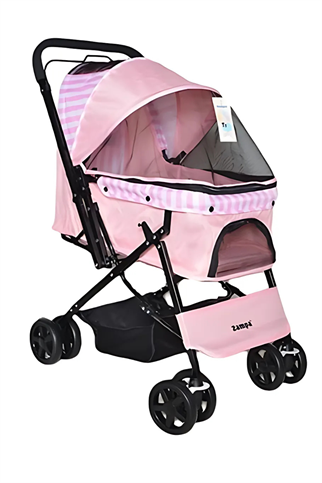 Zampa Nova Kedi ve Köpek Arabası Pembe 52x76.5x95 cm
