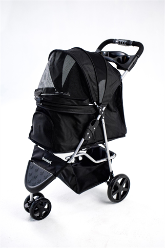 Zampa TriBoro Kedi & Köpek Arabası Siyah, 45x80x90cm