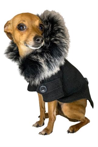 ZiggyDog Gri Kaşe Köpek Ceket