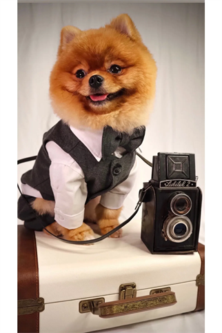 ZiggyDog Dog Clothes Suit Gray