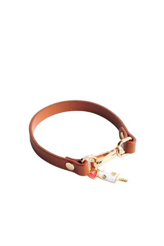 Zoe Pet Atelier Charm Neck Collar - Tan