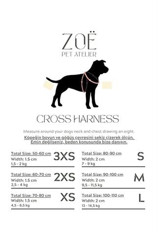 Zoe Pet Atelier Infinity Dog Harness Red