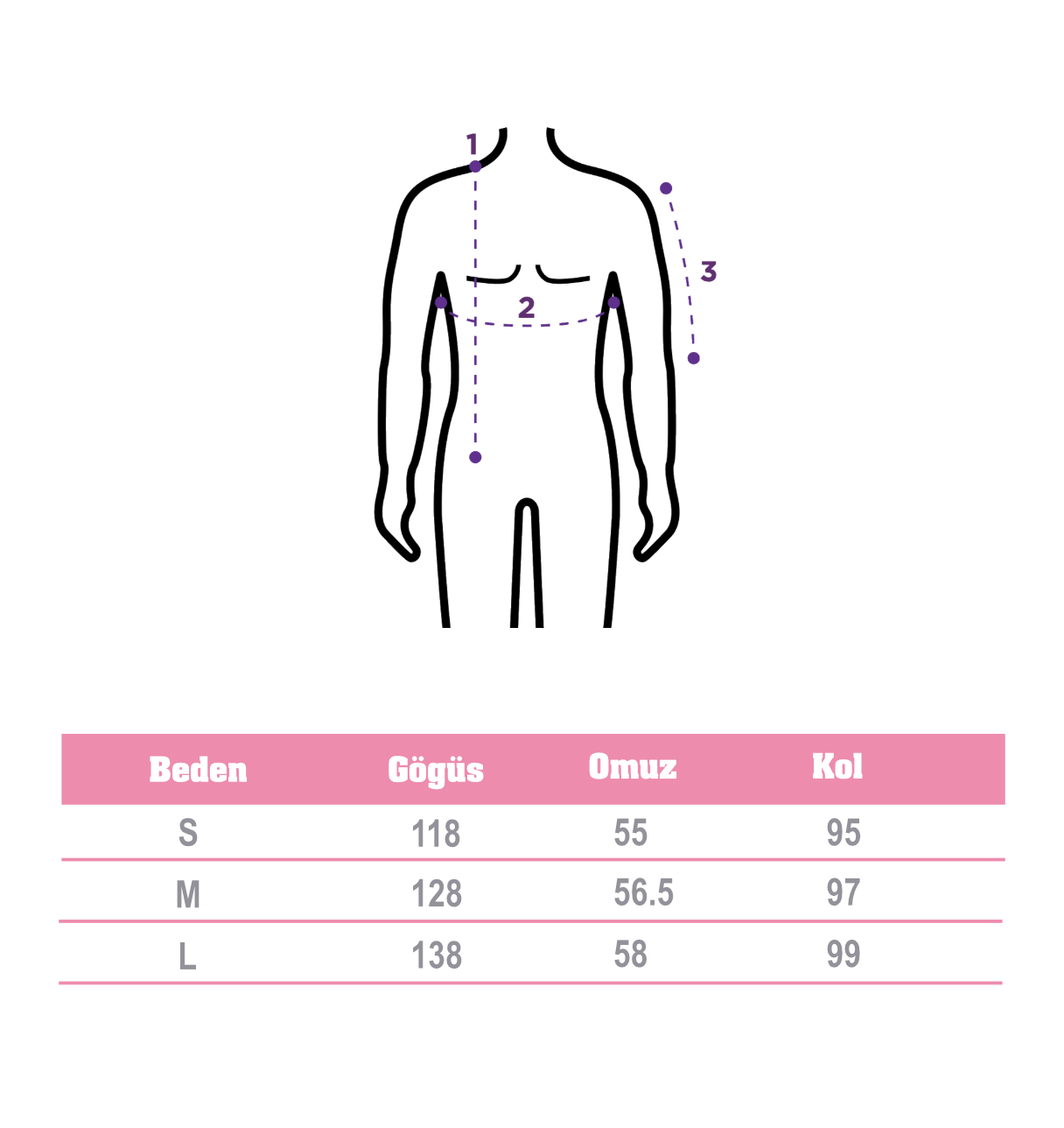 Morikukko size chart