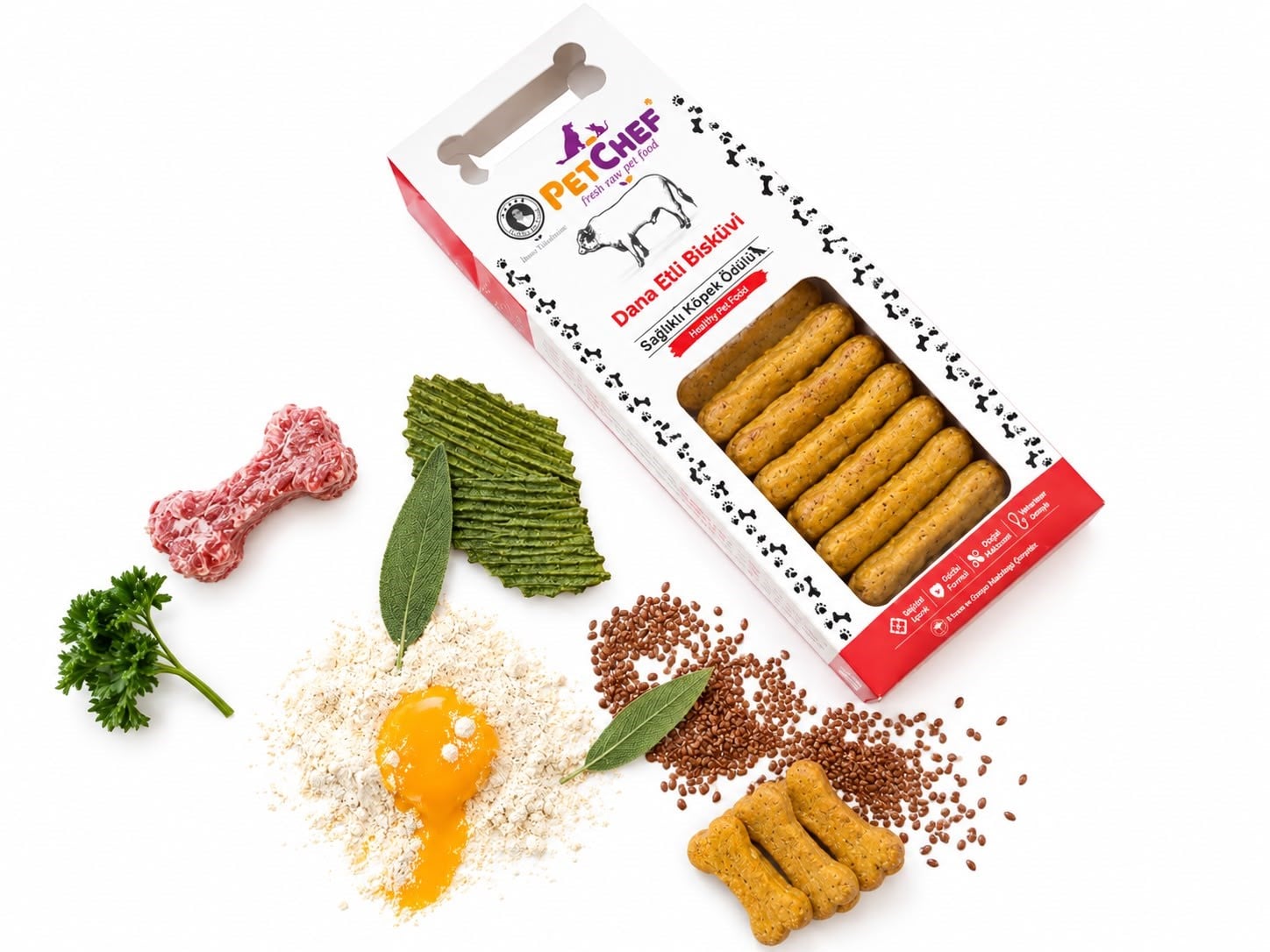 Gourmet Pet Cookies Treat Cookies & Dana Etli Köpek Kurabiyesi