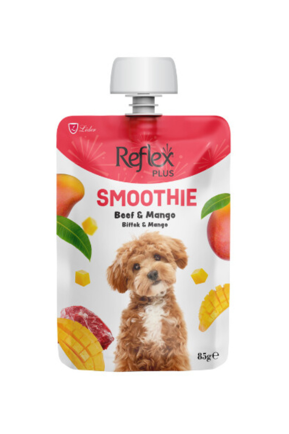 Reflex Plus Smoothie Biftekli ve Mangolu Sıvı Köpek Ödülü 85gr