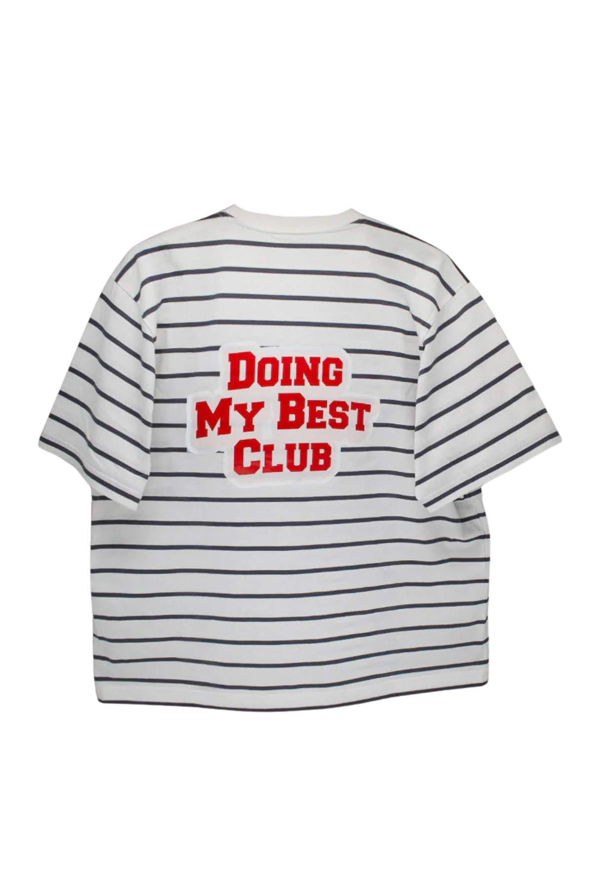 AskyxHuman | Doing My Best Club Stripe T-Shirt | Urban Grey