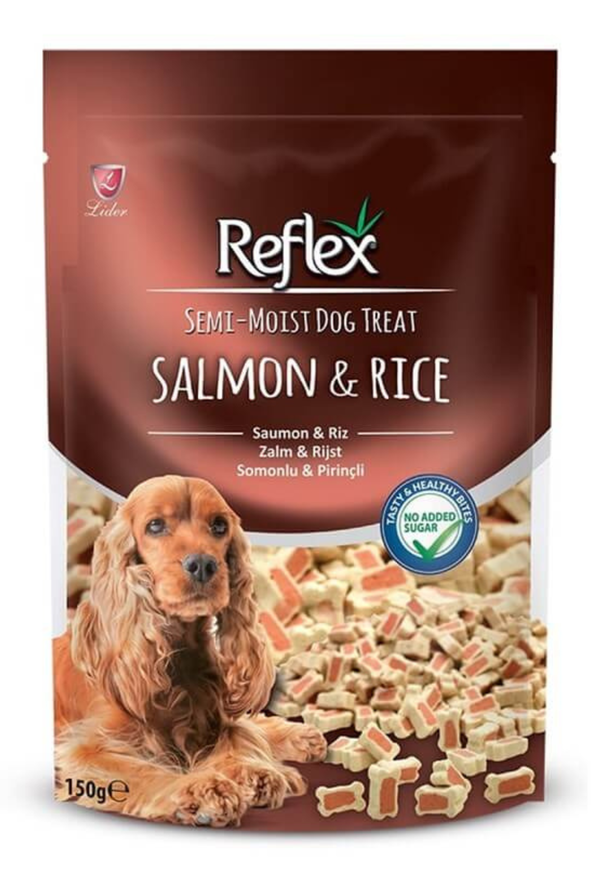 Reflex Somonlu ve Pirinçli Yarı Yumuşak Köpek Ödül Maması 150gr