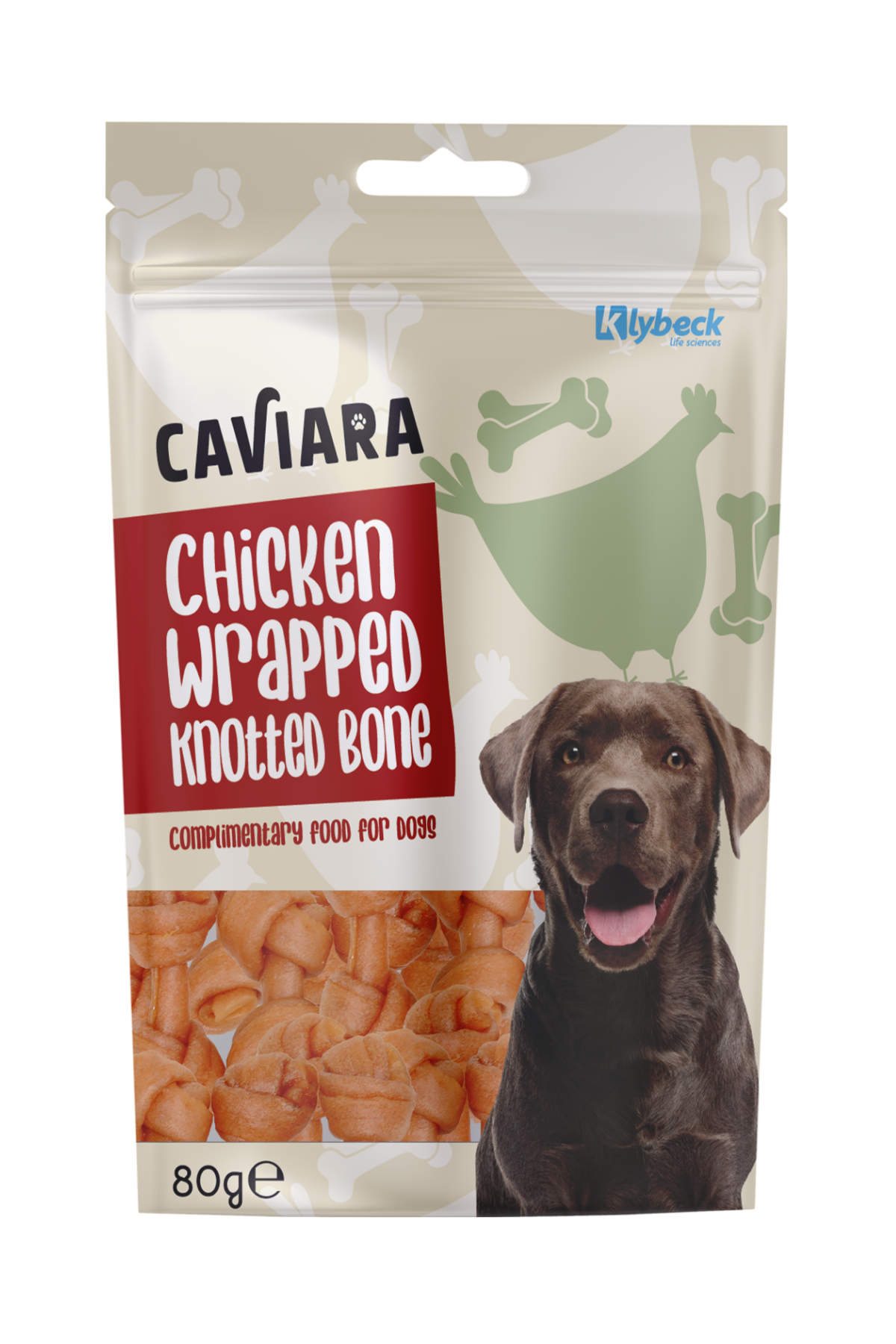 Caviara Cavira Tavuk Etli Düğümlü Çiğneme Kemiği 80 Gr Köpek Ödül Maması