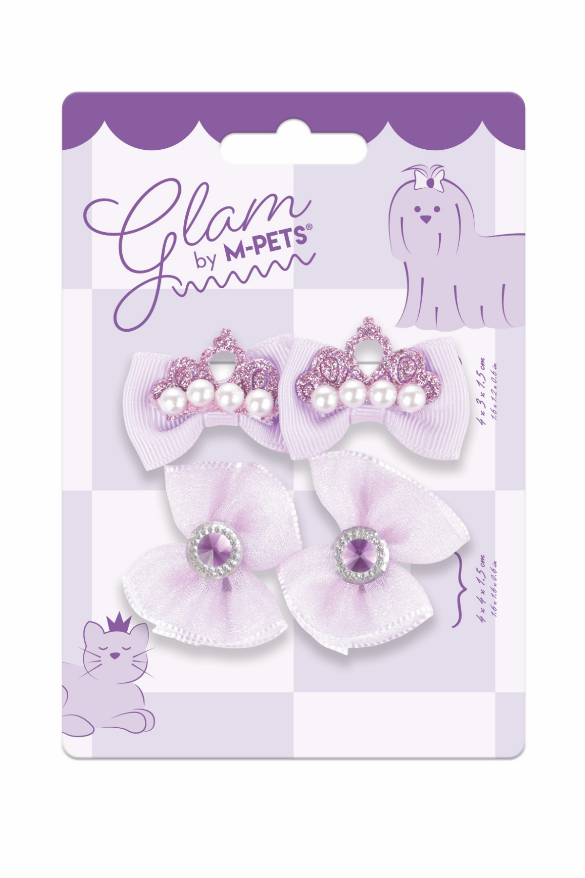 M-Pets Glam Köpekler için Aksesuar Toka Mor