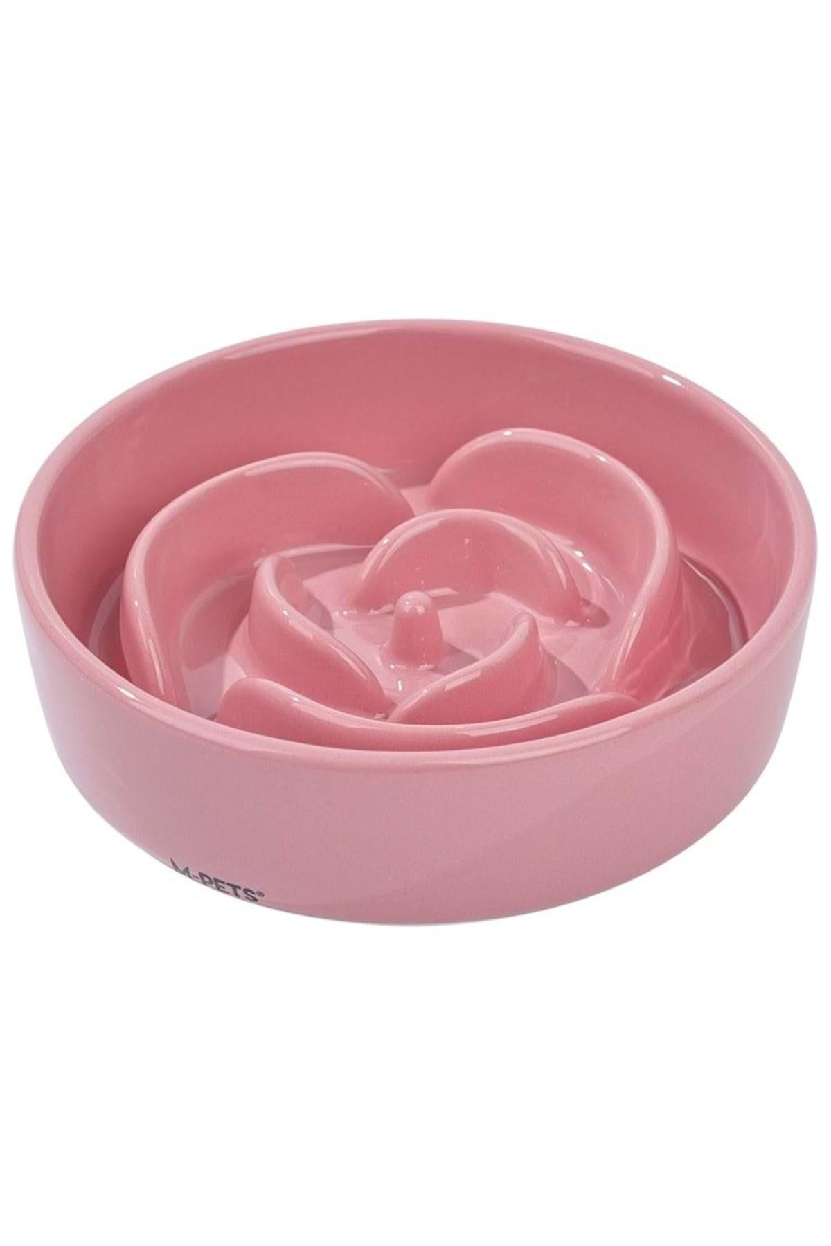 M-Pets Serene Rose Yavaş Yeme Köpek Mama Kabı Pembe