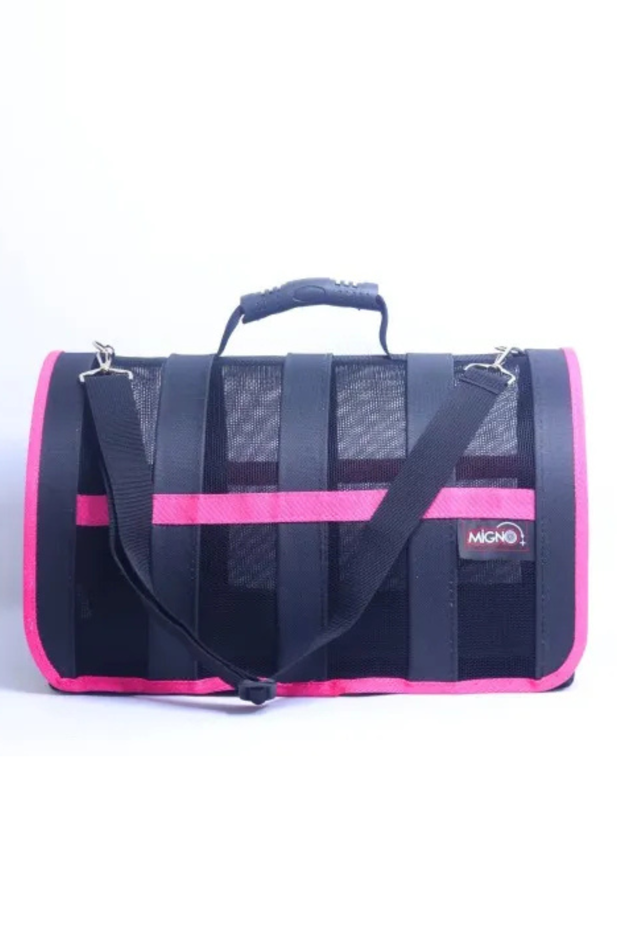 Migno Astra Fileli Model Köpek/Kedi Taşıma Çantası - Pembe