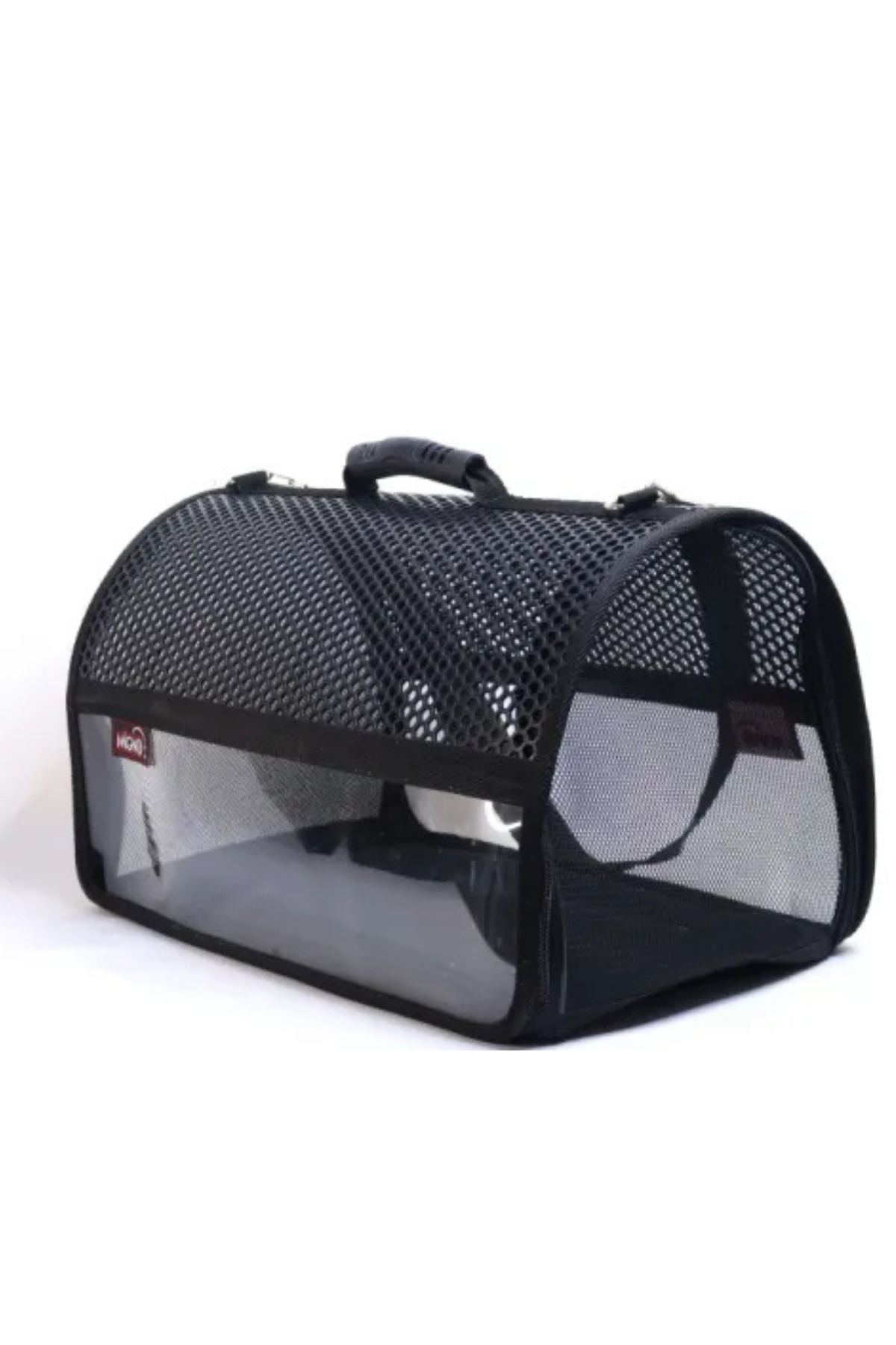 Migno Flybag Voyager Fileli-Şeffaf Model Kedi Köpek Taşıma Çantaları - Siyah