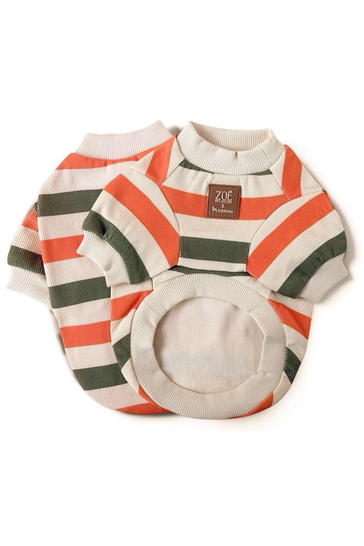 Zoë Pet Atelier × Lolidogs Basic Stripe Köpek Kıyafeti Army