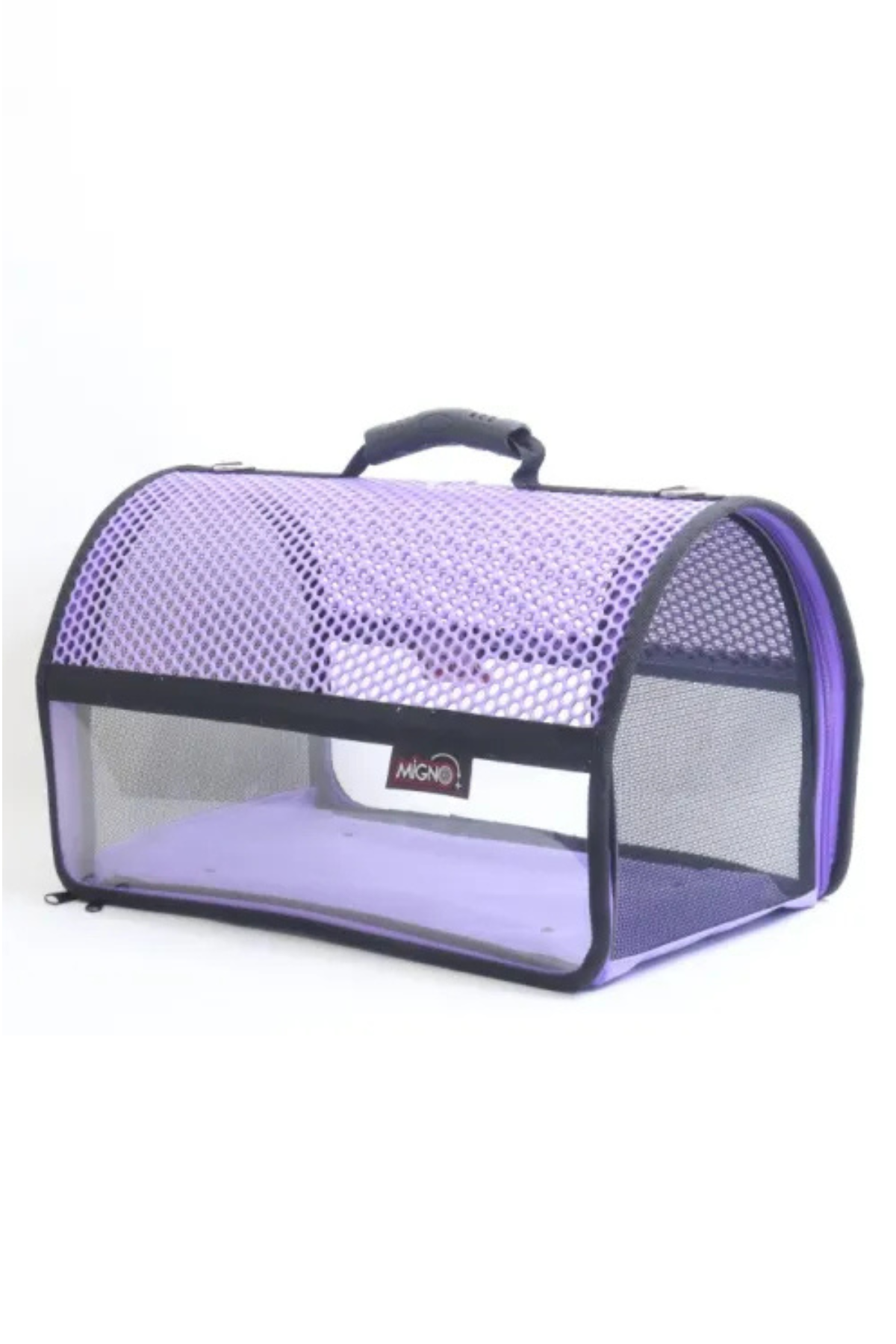 Migno Flybag Voyager Fileli-Şeffaf Model Kedi Köpek Taşıma Çantaları - Mor