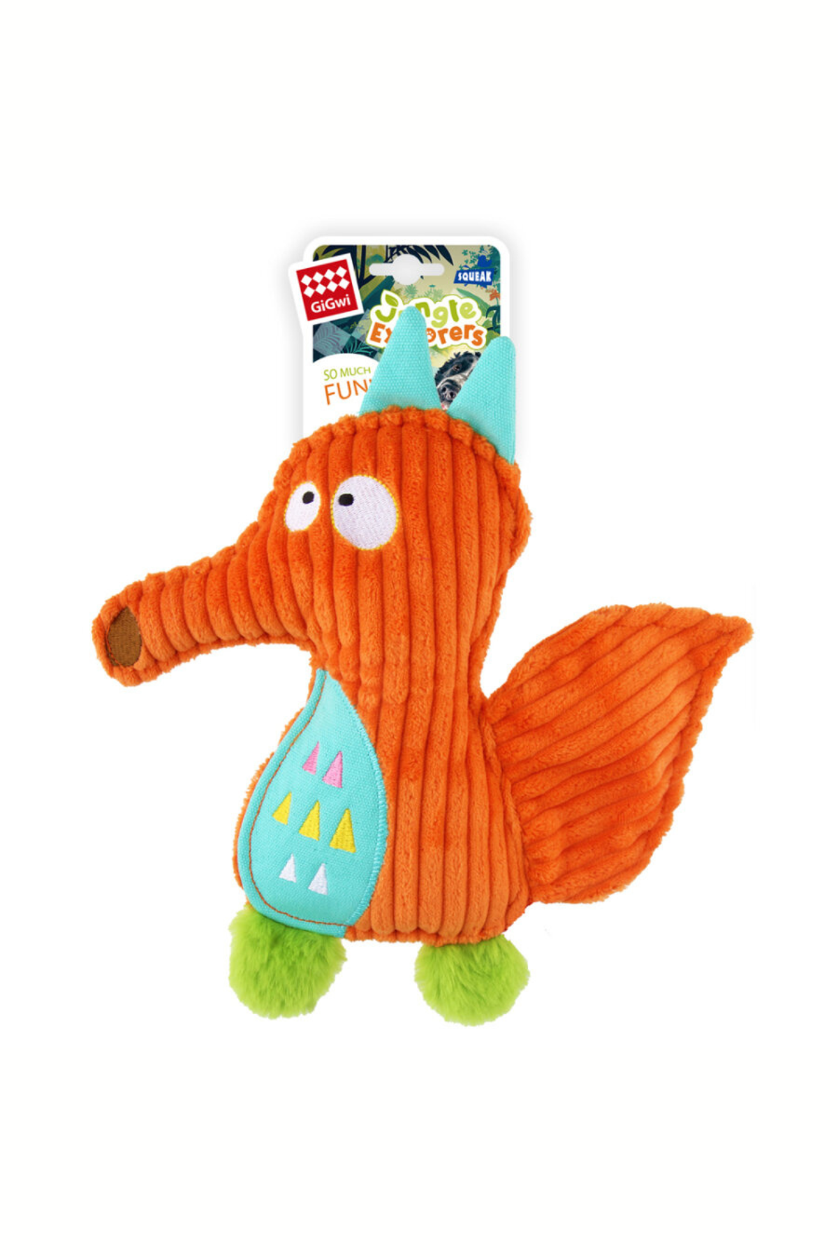 GiGwi Orman Kaşifi Kurt - Sesli Köpek Oyuncağı