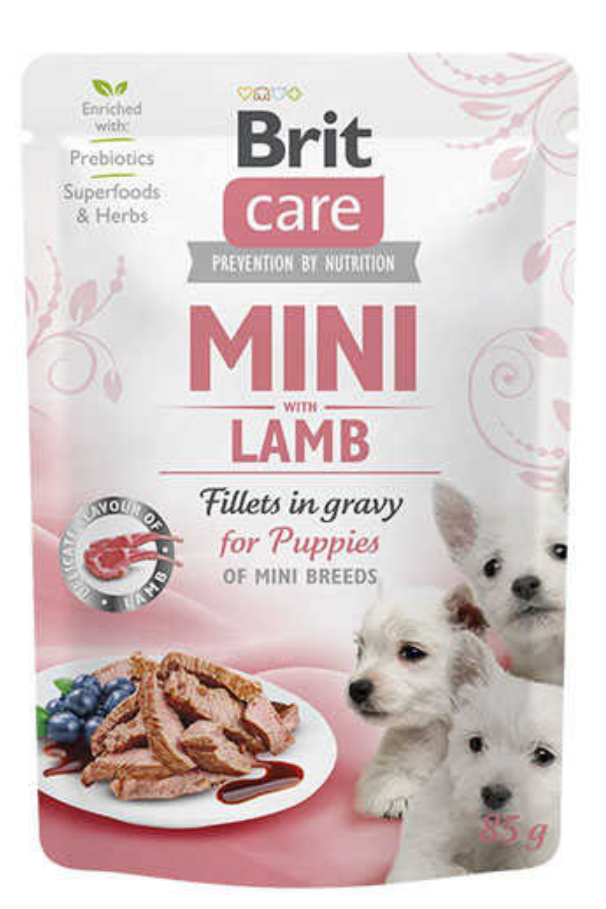 Brit Care Mini Yavru Köpekler için Soslu Kuzu Eti Filetoları