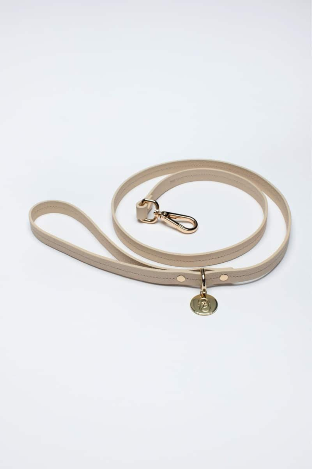 Zoe Pet Atelier Deri Köpek Gezdirme Kayışı Bej