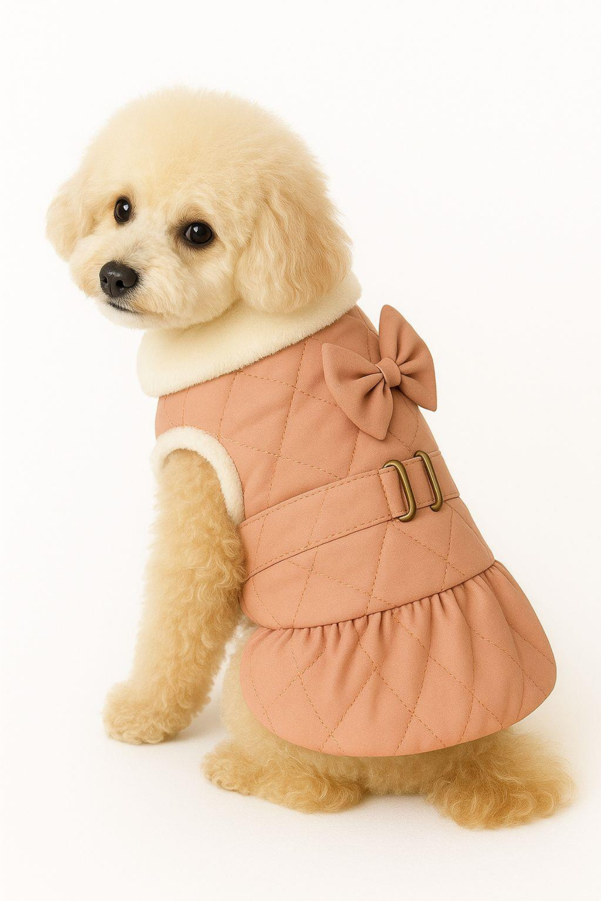 Tasmalı Fiyonk Ceket Pembe