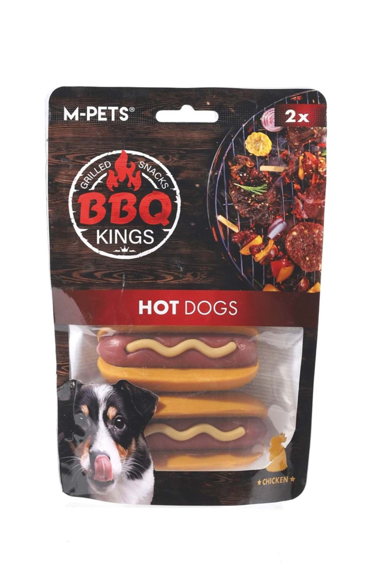 M-PETS BBQ KINGS HOT DOGS CHICKEN ÖDÜL 135GR