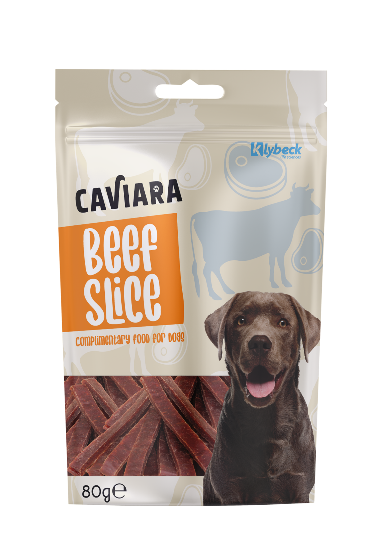 Caviara Kurutulmuş Sığır Dilim 80 gr Köpek Ödül Maması