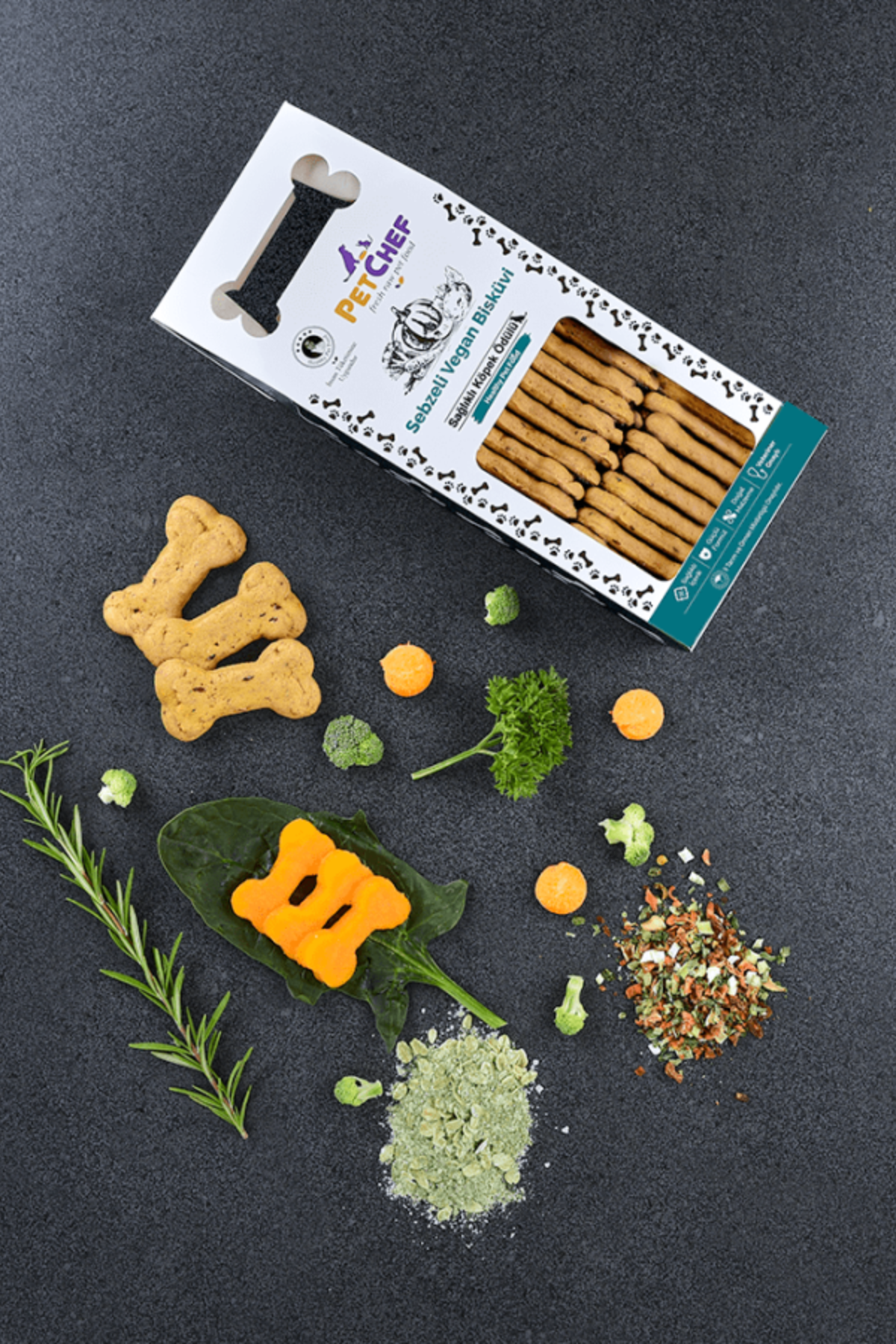 PetChef Sebzeli Vegan Köpek Bisküvisi