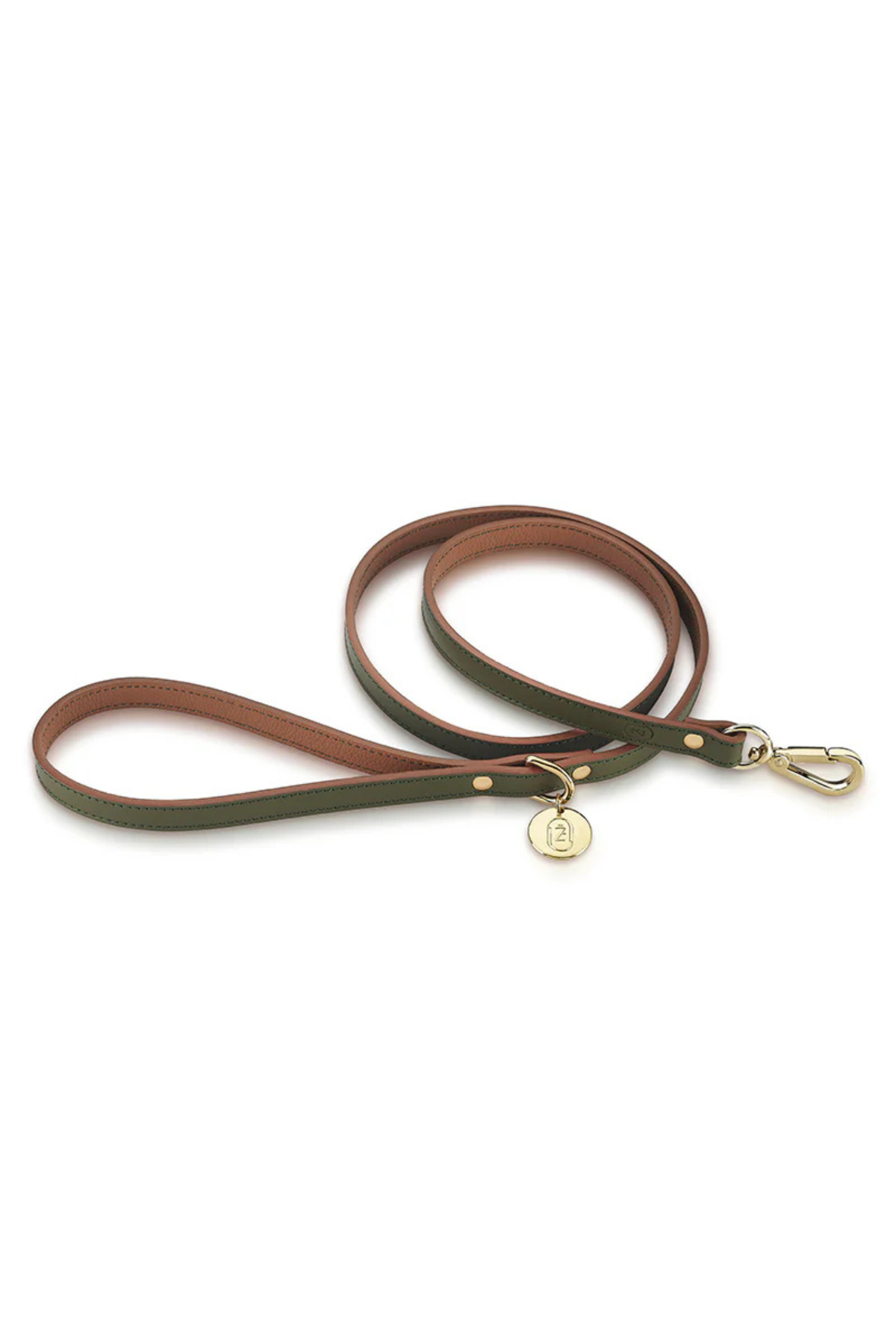 Zoe Pet Atelier Gezdirme Kayışı - Haki / Karamel
