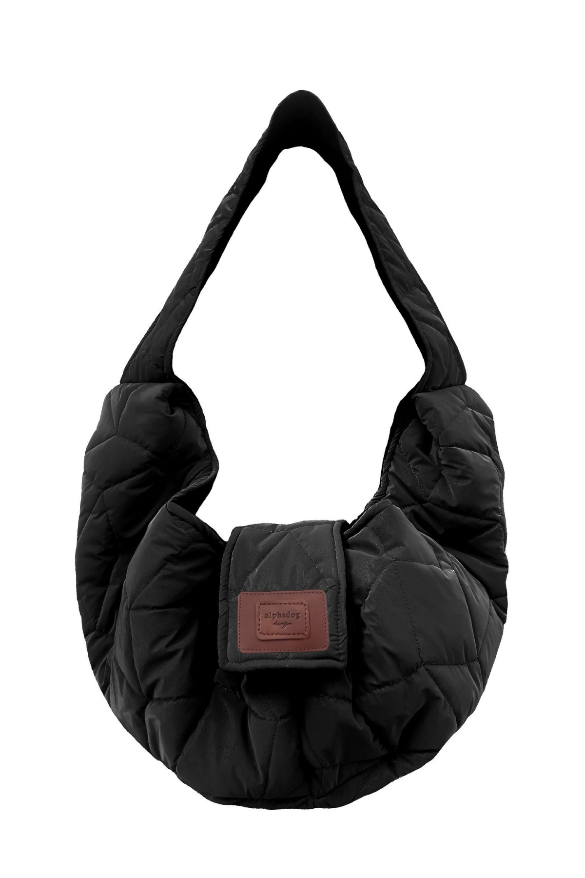 Alphadog Deri Köpek Taşıma Çantası Siyah