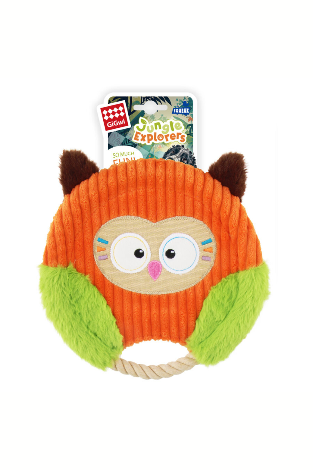 GiGwi Orman Kaşifi Baykuş – İpli Köpek Oyuncağı