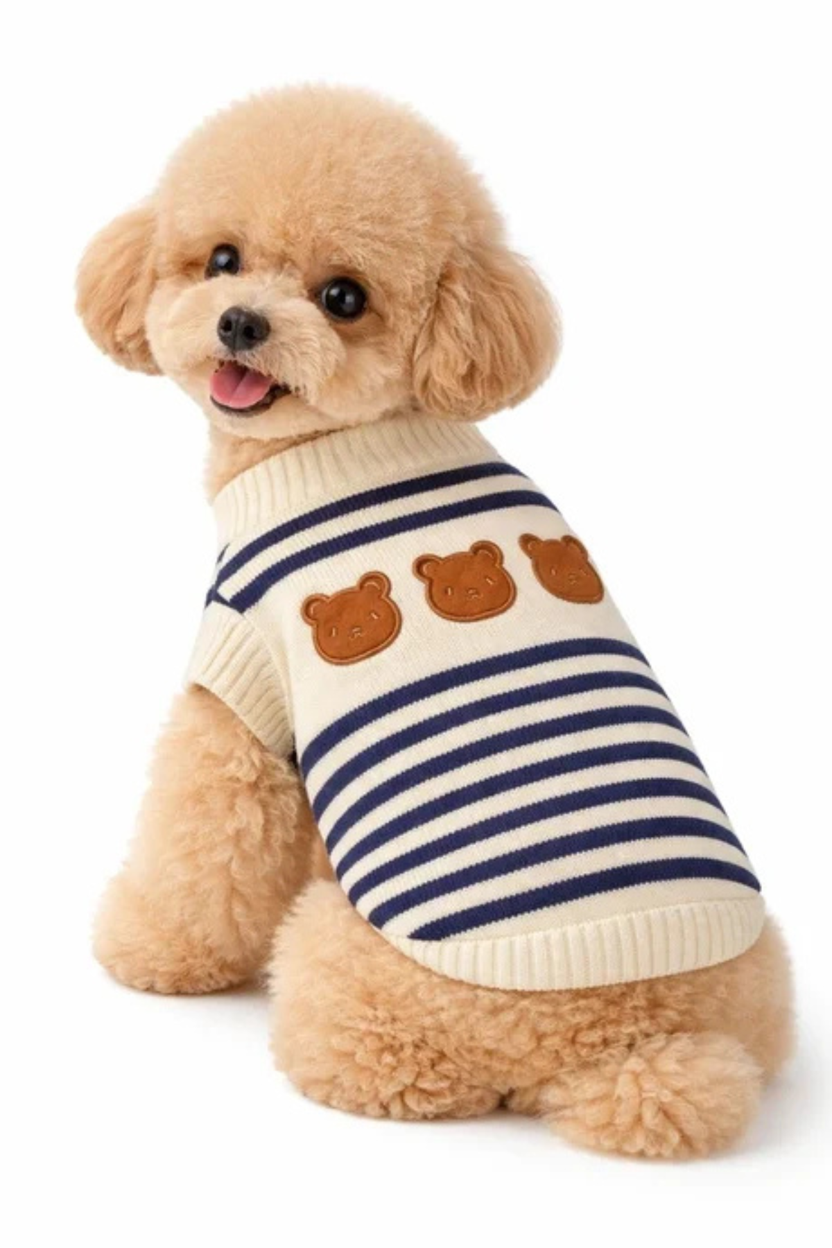 Dolcepets Ayıcık Desenli Köpek Kazak Lacivert