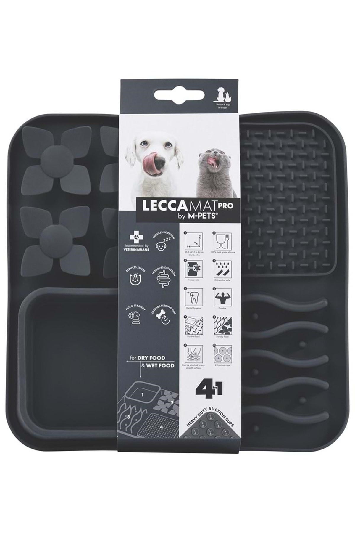 M-Pets Lecca Pro Köpek Yavaş Beslenme ve Yalama Matı Siyah