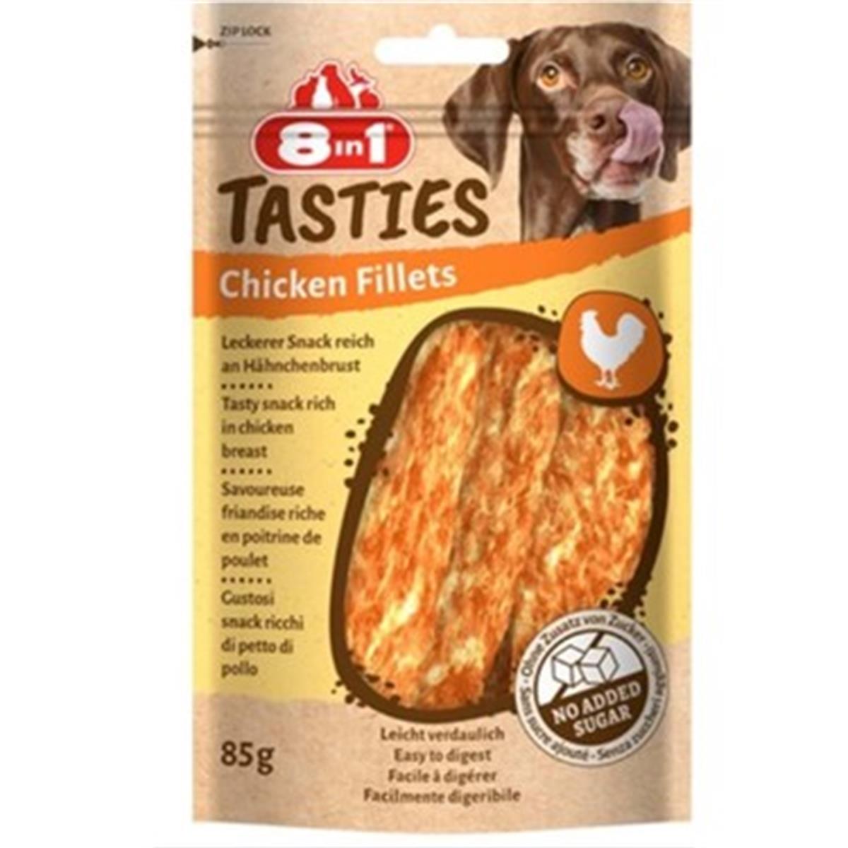 8in1 Tasties Chicken Fillets Tavuk Fileto Köpek Ödülü 85 gr