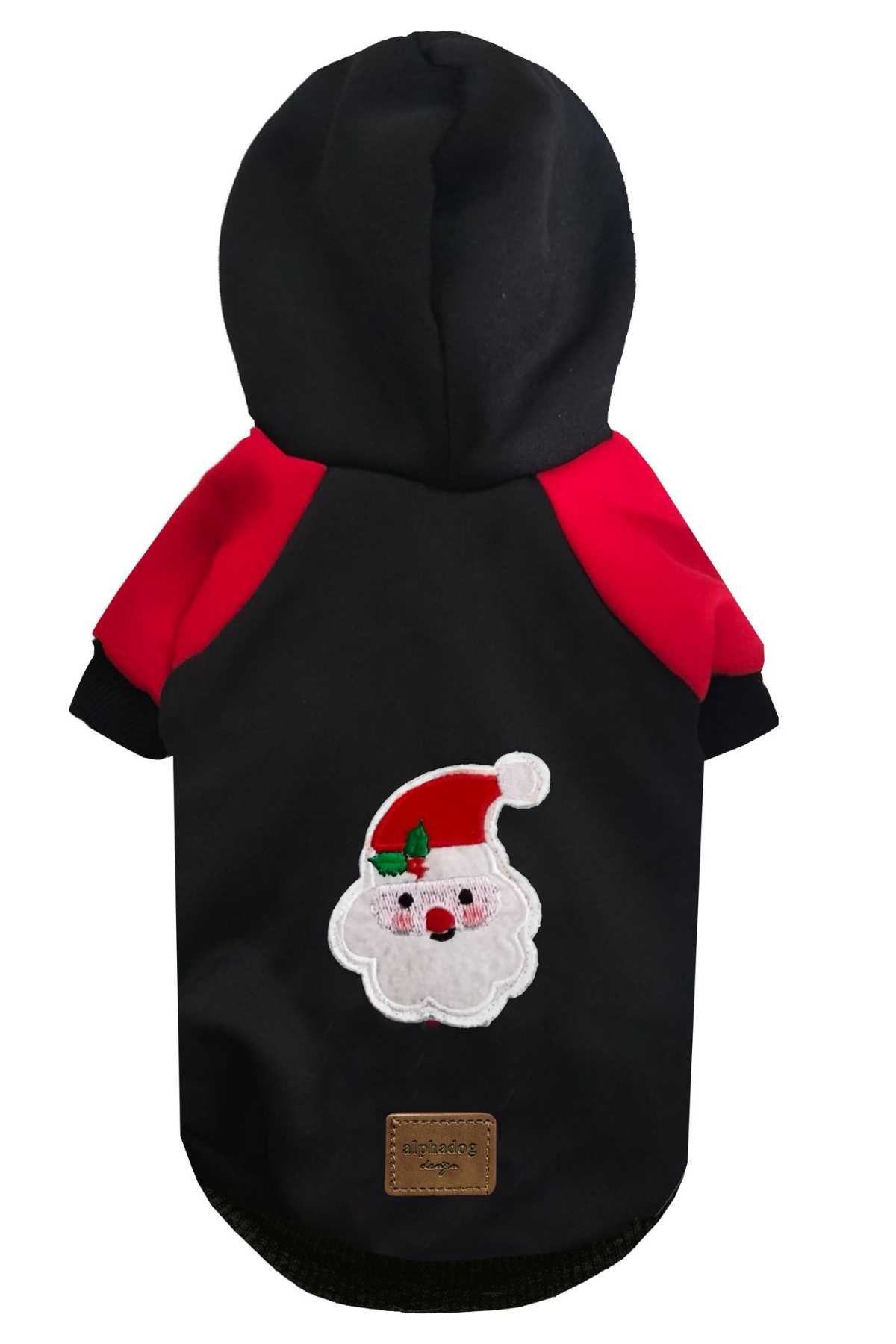 Alphadog Noel Baba Köpek Sweatsirt Siyah