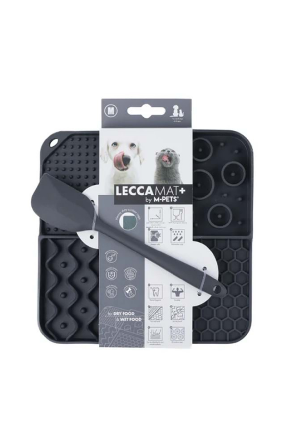M-Pets Lecca Sıvı Ödül Matı Kaşıklı Set Black (M)