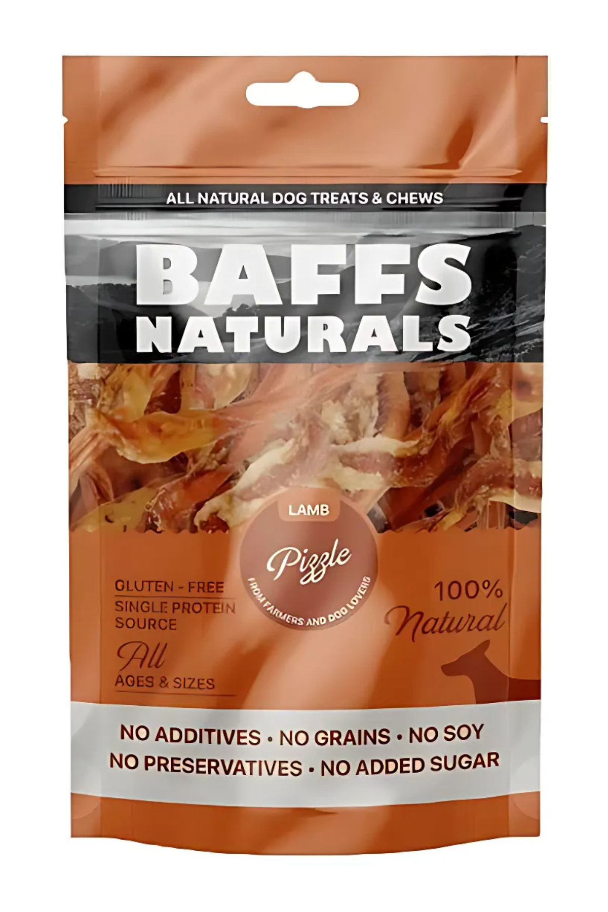 Baffs Naturals %100 Doğal Çiğnemelik Köpek Ödülü Kuzu Kamış