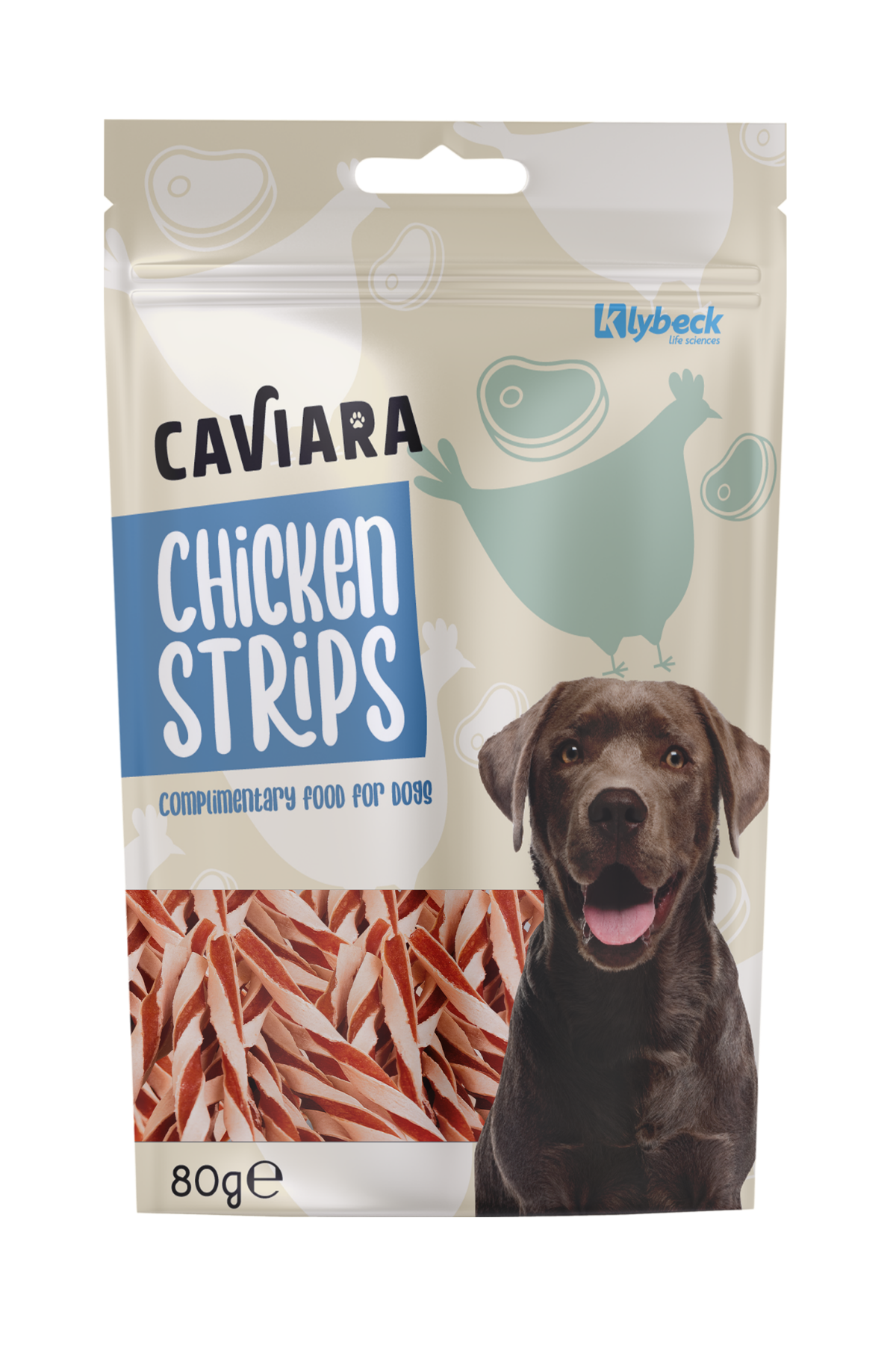 Caviara Kurutulmuş Tavuk Şeritleri 80 Gr Köpek Ödül Maması