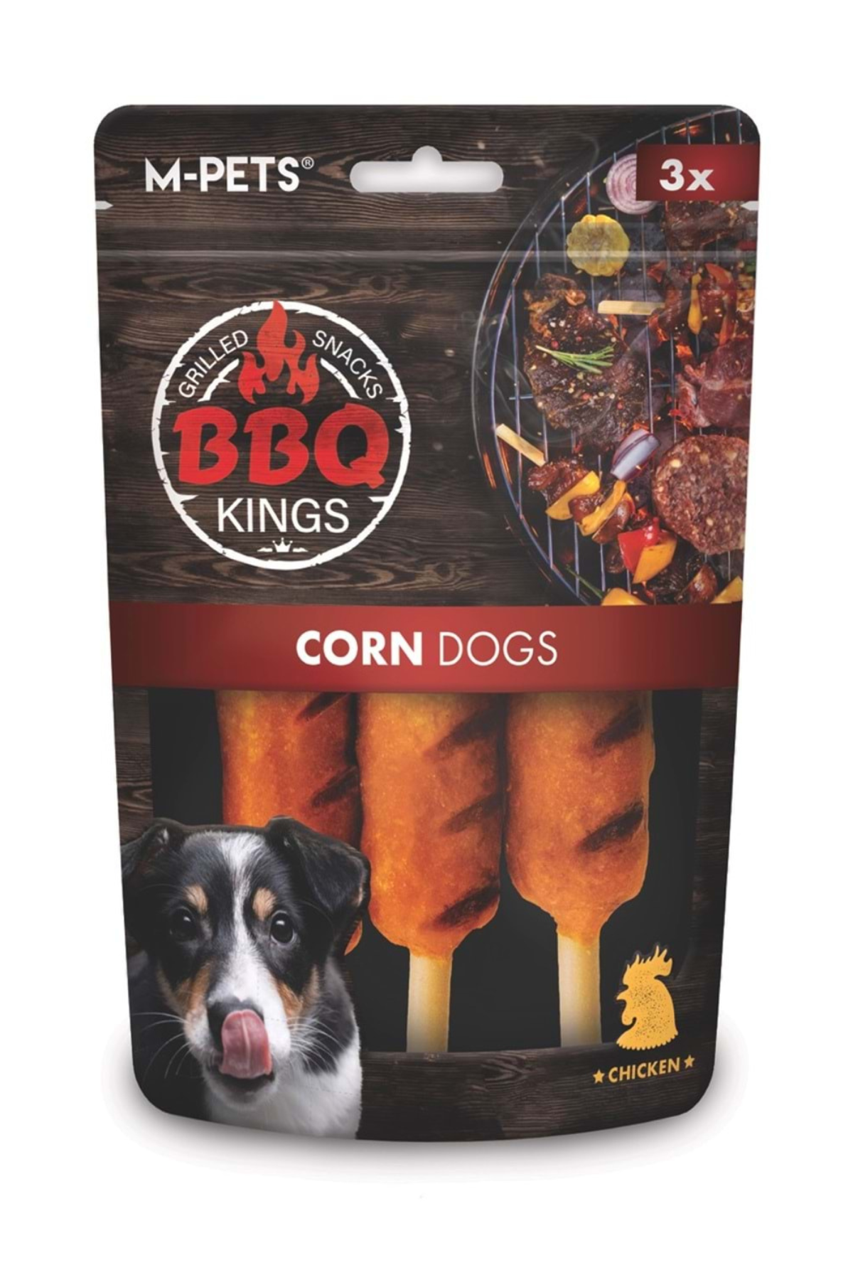 M-PETS BBQ KINGS CORN DOGS CHICKEN ÖDÜL 90GR