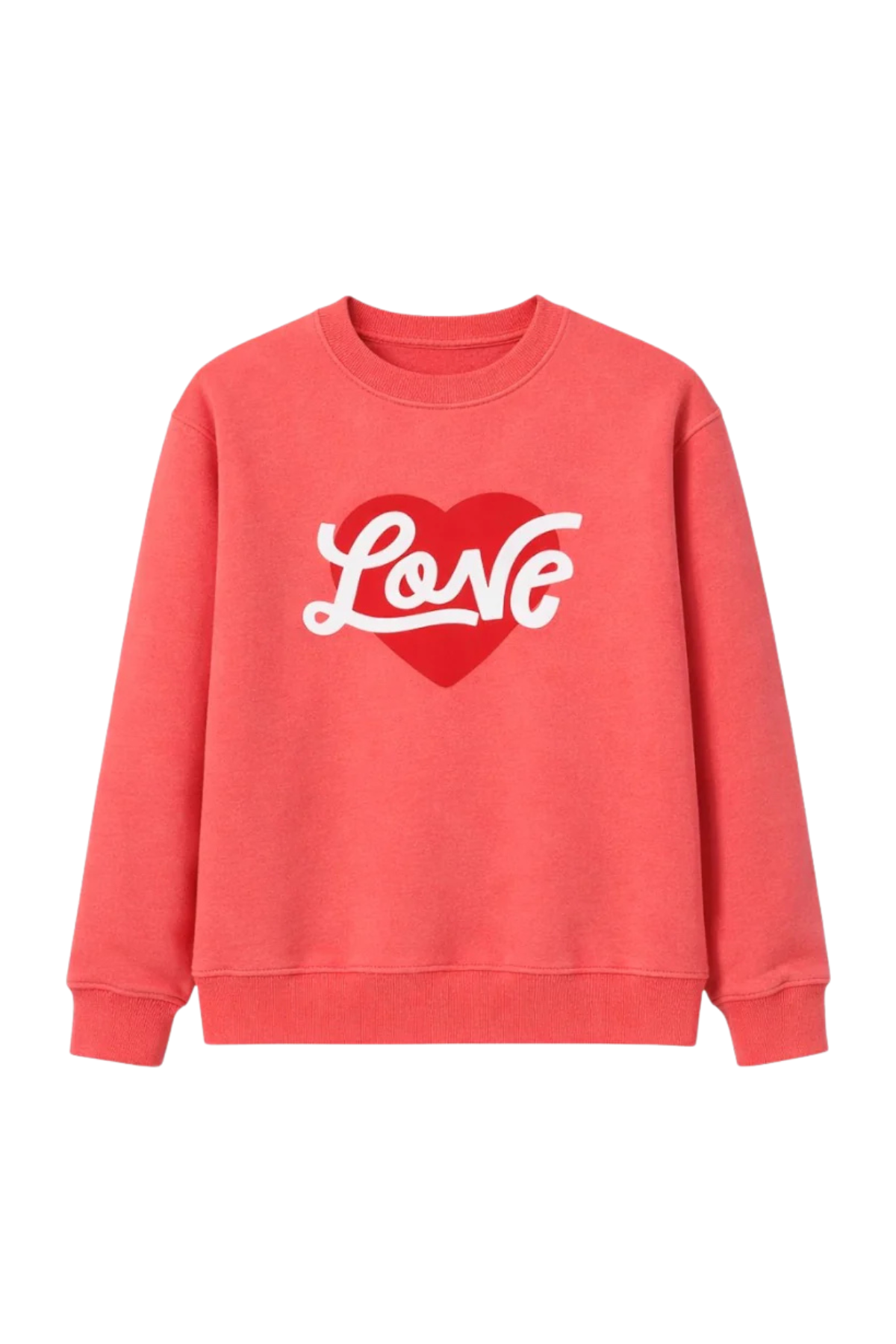 Asky&Erd AskyxHuman Love Sweatshirt Coral Rose