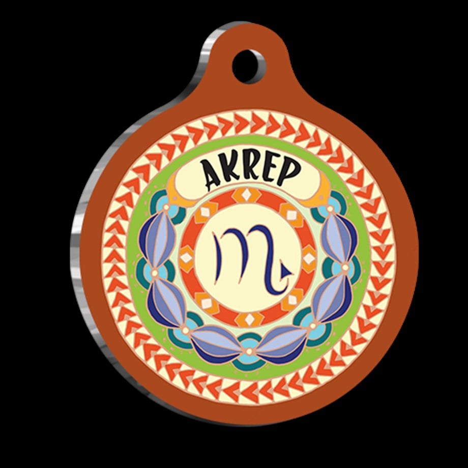 Scorpio Cat Dog Tag