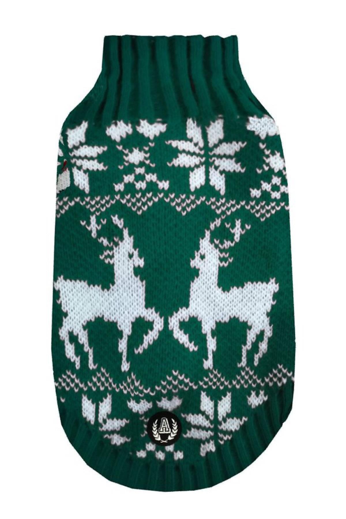Alphadog Design Christmas Green Dog Cossack Green