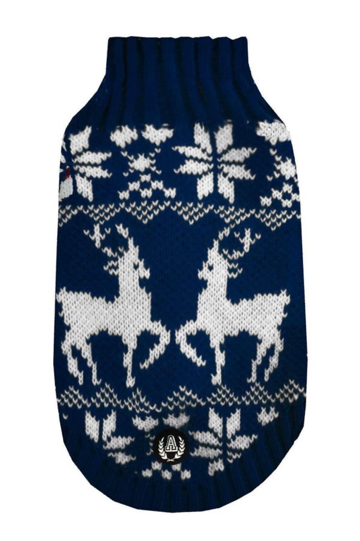 Alphadog Design Christmas Navy Dog Kazakh Navy Blue