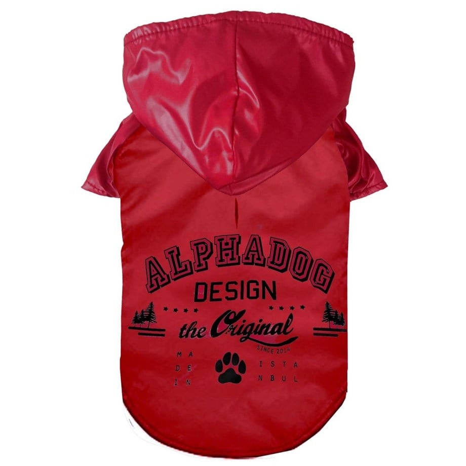 Alphadog Design Original Köpek Yağmurluk Kırmızı