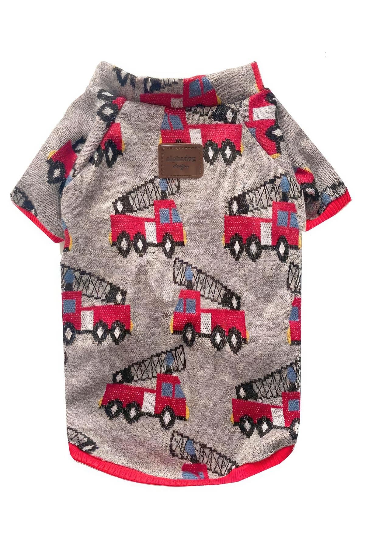 Alphadog Firetruck Dog T -Shirt
