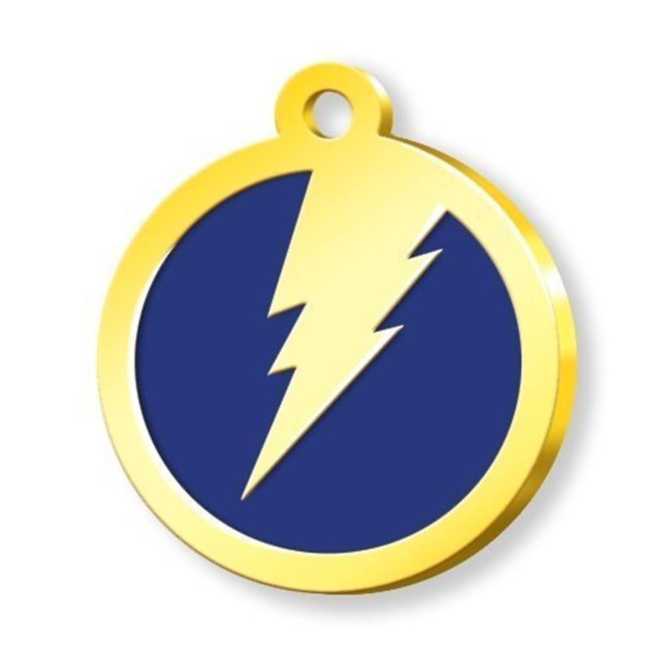 Gold Plated Lightning Cock - Blue