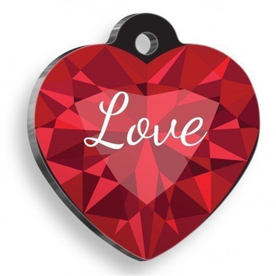 Love Series 3D Heart Cat And Dog Tag