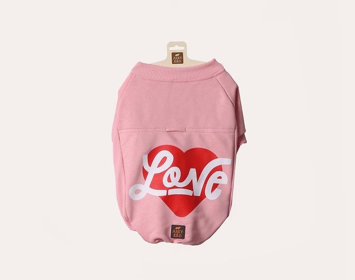Asky and Erd Valentines Day Collection - Love Köpek Sweatshirti