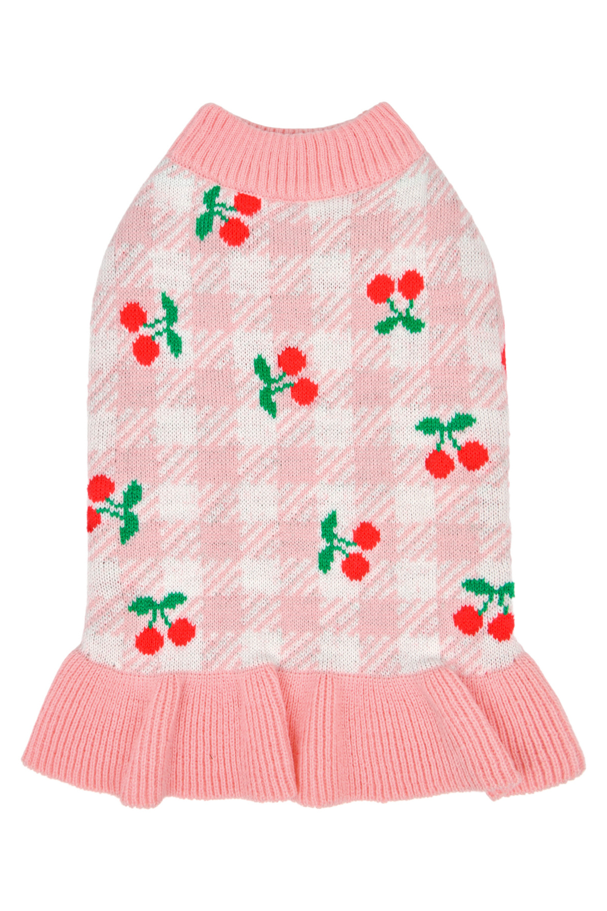 Puppia Rio Örgü Köpek Elbisesi Pembe 