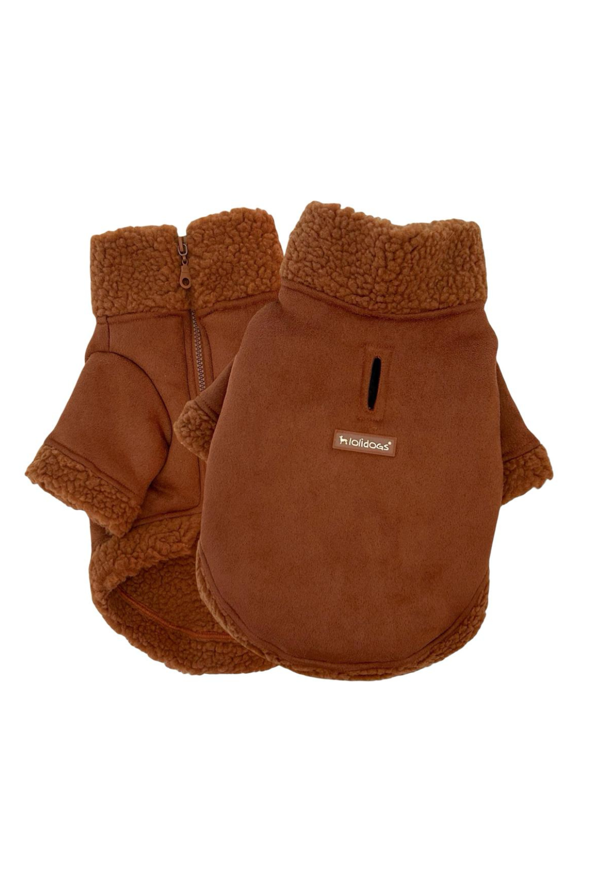 Lolidogs Süet Köpek Montu | Mocha

