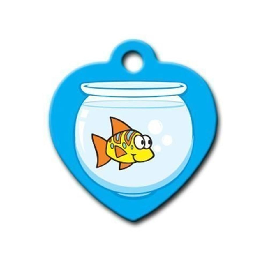 Fish Heart Cat Dog Tag
