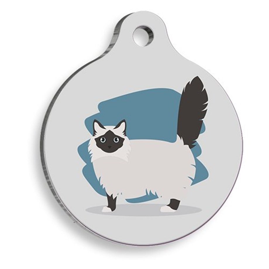 Balinesian Round Cat Tag
