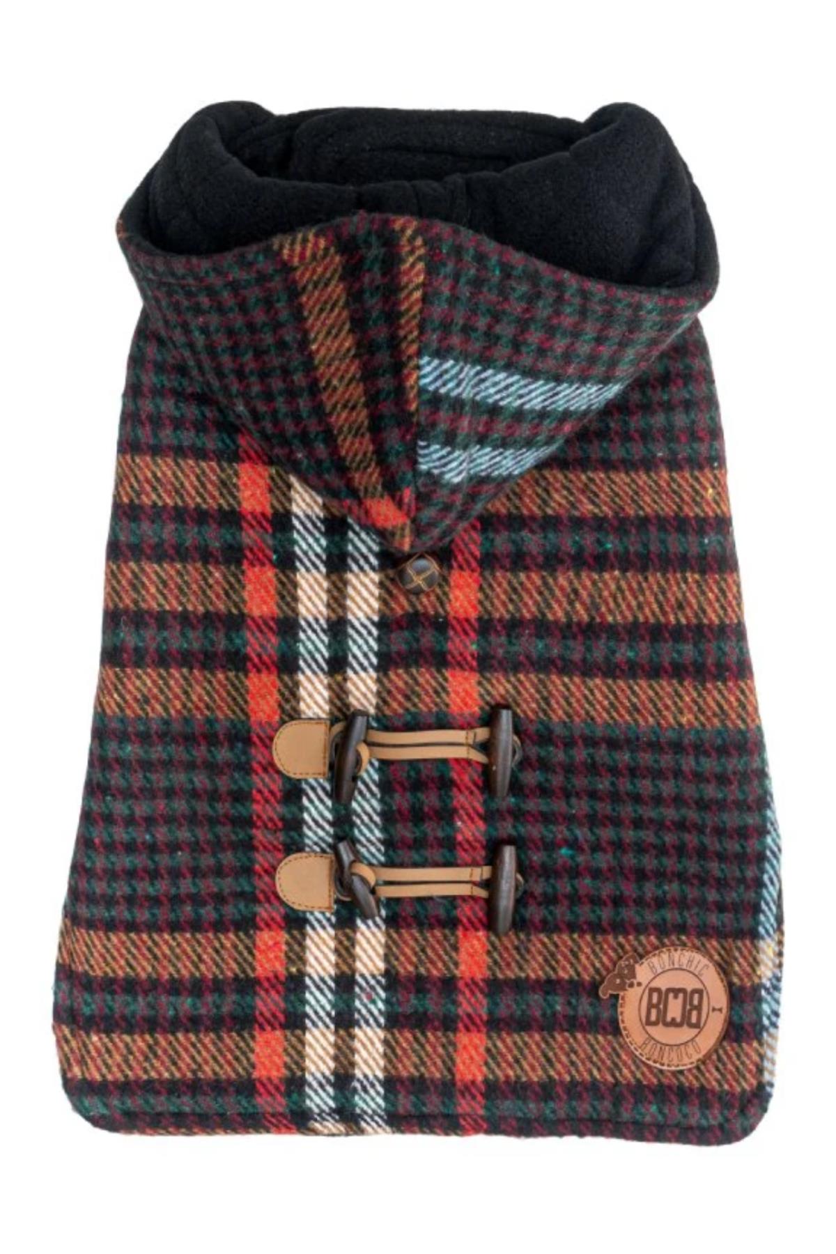 Bcbc Duffle Coat Hooded Dog Jacket Coffee-Blue